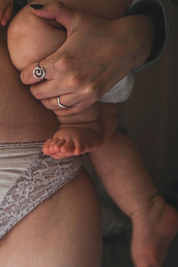 postpartum mom and baby 